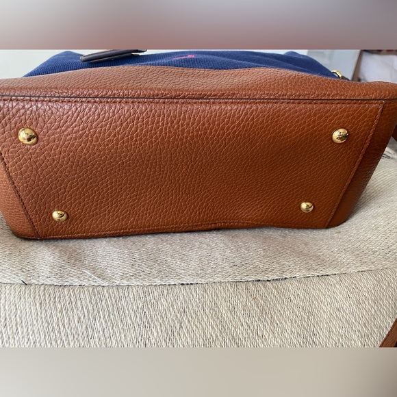 Ralph Lauren Navy & Pink Flamingo Satchel bag - Picture 5 of 10